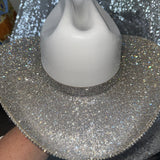 STAGECOACH SALE: White straw w/ American flag & Crystal on top