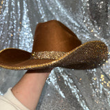 STAGECOACH SALE: Tobacco suede w/ lt topaz