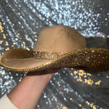 STAGECOACH SALE: Kids camel suede w/ lt topaz