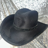 STAGECOACH SALE: Kids black suede w/ black