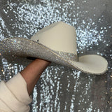 STAGECOACH SALE: Sand straw w/ crystal size 7 3/4