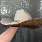 Cream Suede & Champagne Rhinestones