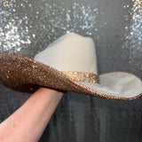 Cream Suede & Champagne Rhinestones
