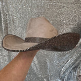 SUMMER SALE: MOCHA SUEDE W/ BLACK DIAMOND