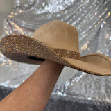 SUMMER SALE: CAMEL SUEDE W/ LT TOPAZ