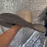 SUMMER SALE: AMERICAN HAT MAKERS MOCHA STRAW W/ BLACK DIAMOND RHINESTONES (Copy)