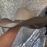 SUMMER SALE: AMERICAN HAT MAKERS MOCHA STRAW W/ BLACK DIAMOND RHINESTONES (Copy)