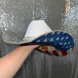 The "America" Hat - Crystal On Top