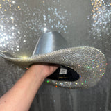 Metallic Silver & Crystal Rhinestones