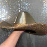Metallic Gold & Lt Topaz Rhinestones