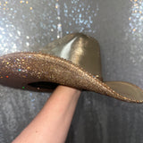 Metallic Gold & Lt Topaz Rhinestones