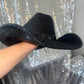 FLASH SALE: Black suede with black rhinestones