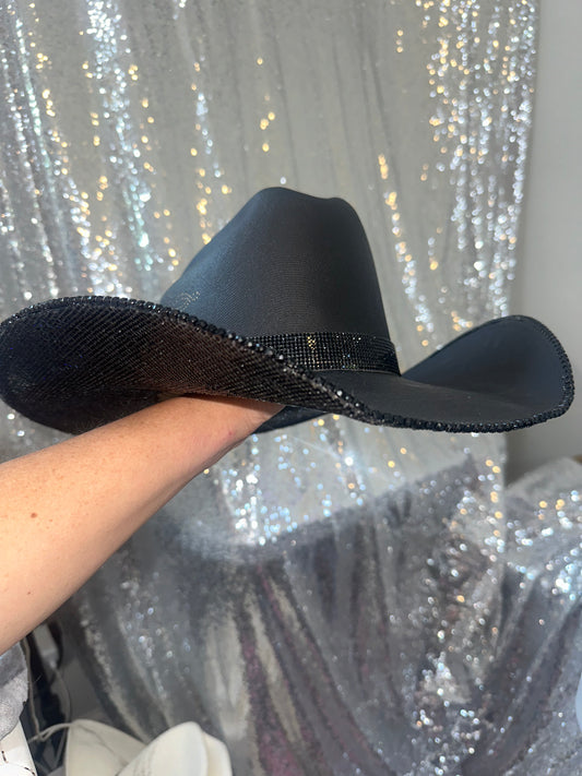 FLASH SALE: Black American Hat Makers with Black rhinestones