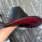 FLASH SALE: DEFECTIVE Black hat with maroon rhinestones