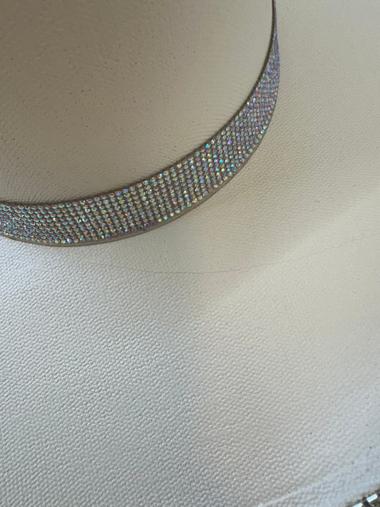 FLASH SALE: DEFECTIVE Sand and Ab Rhinestone Hat