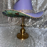 FALL FLASH SALE: Kids Purple Straw w/ butterfly rhinestones