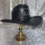 FALL FLASH SALE: Black Straw Posty Hat