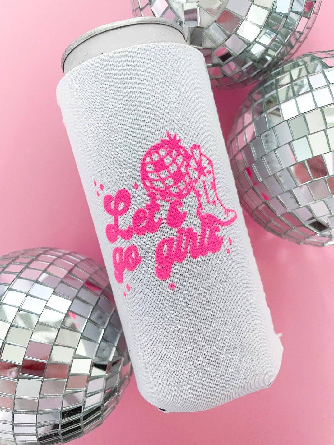 Let's Go Girls Slim Koozie