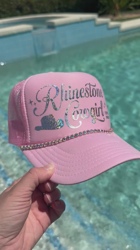 Original Rhinestone Cowgirl Trucker Hat - PREORDER