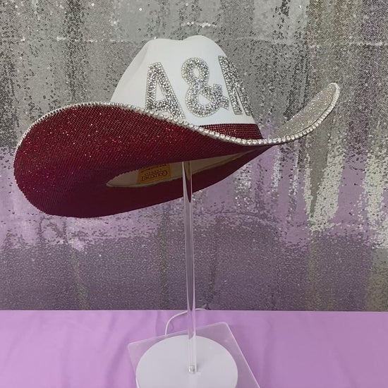 CUSTOM Rhinestone Cowboy Hat, Alcohol Cowboy Hat, Tiktok Sparkly Cowboy Hat  