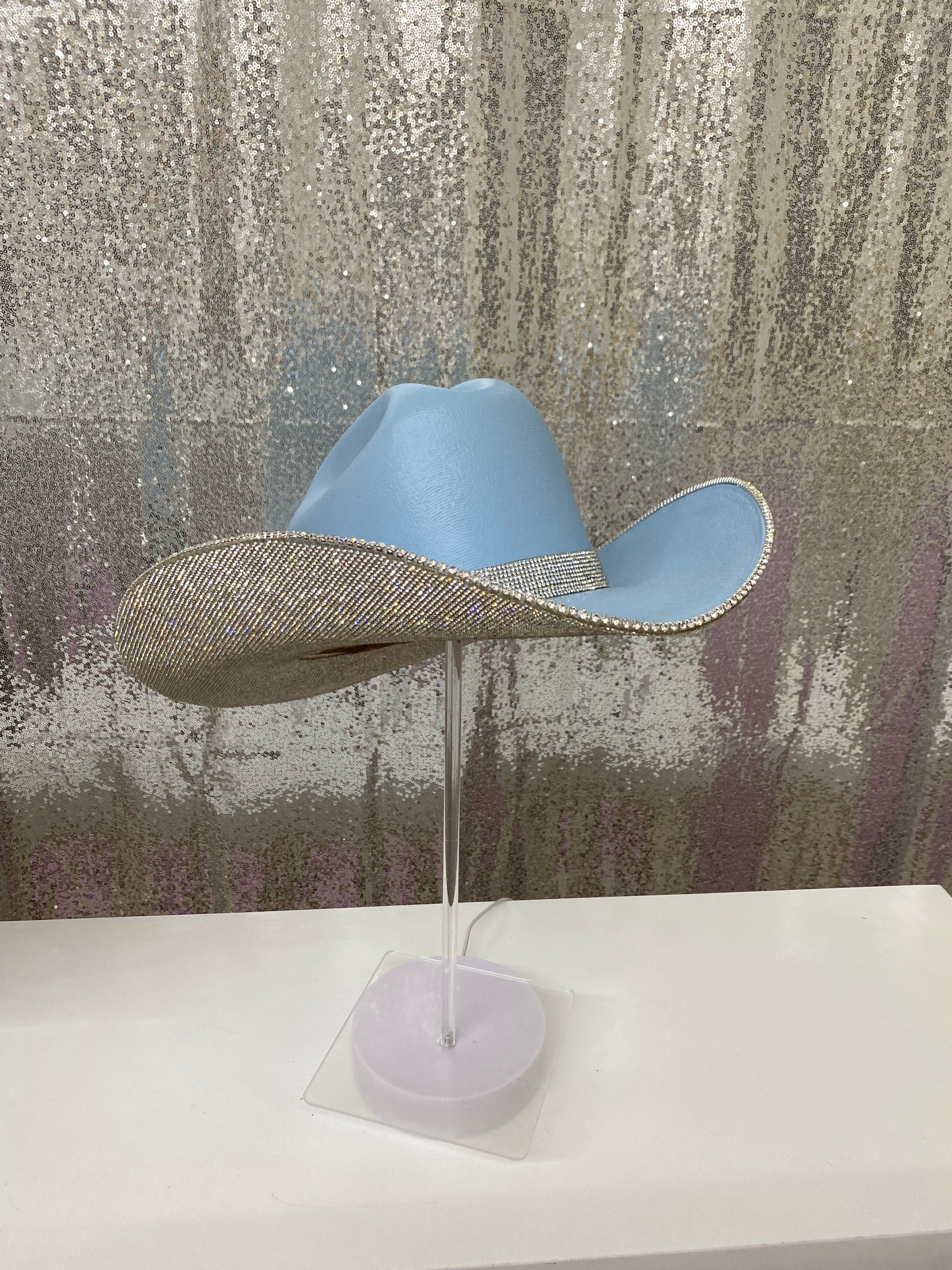 Custom Rhinestone Cowboy Hats & Denim Cowboy Hats – Rhinestone Cowgirl