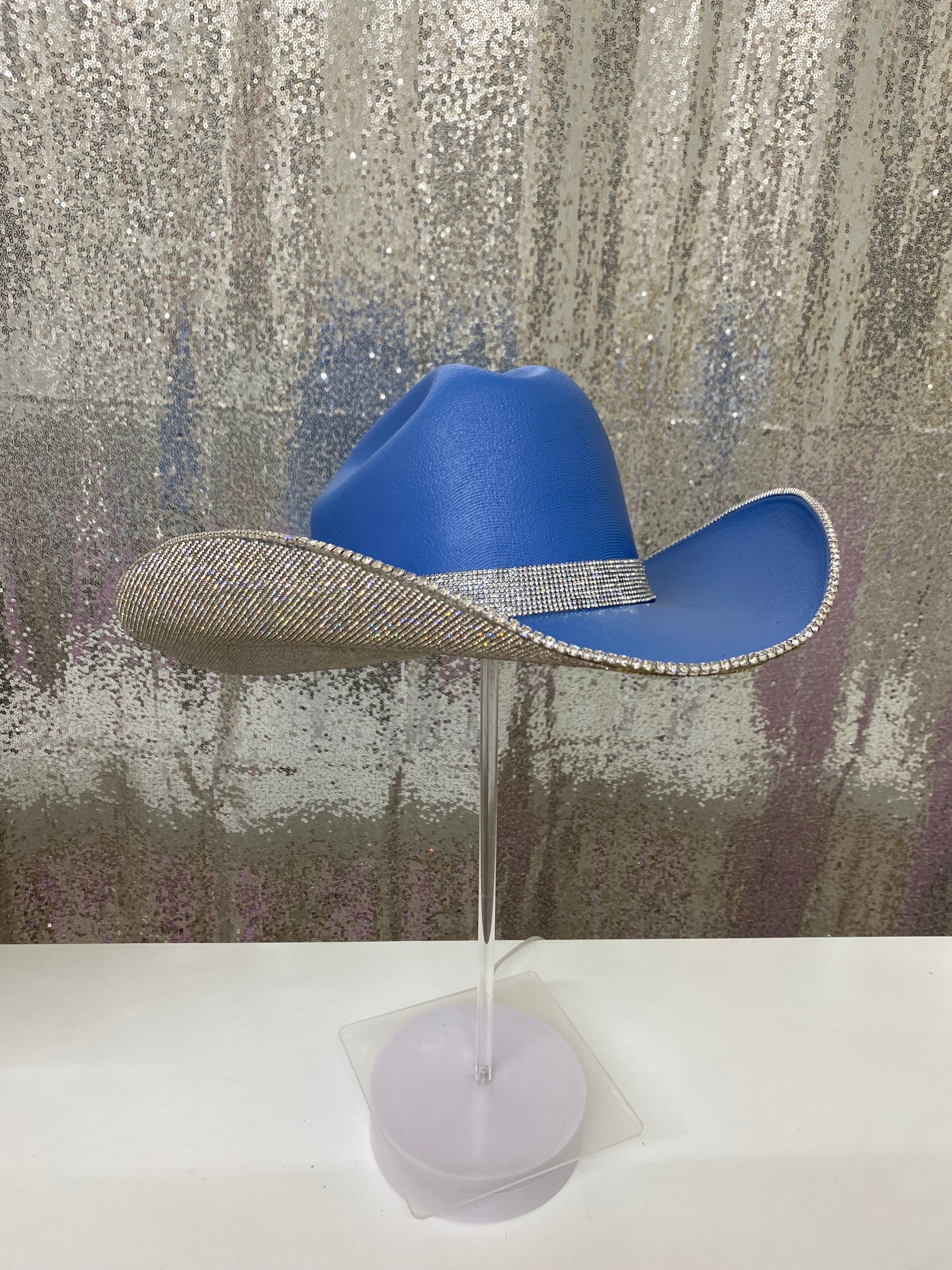 Custom Rhinestone Cowboy Hats & Denim Cowboy Hats – Rhinestone Cowgirl