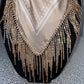 Champagne & gold rhinestone bandana