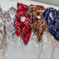 Champagne & gold rhinestone bandana
