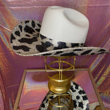 Both brims rhinestoned
