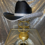 Black and Crystal Hat - Underneath Brim only