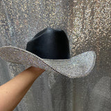 Black and Crystal Hat