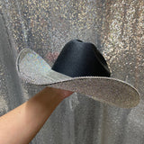 Black and Crystal Hat