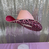 Pink Leopard Print Hat