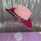 Pink Leopard Print Hat