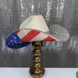 The "America" Hat on Sand Squared Styled Hat