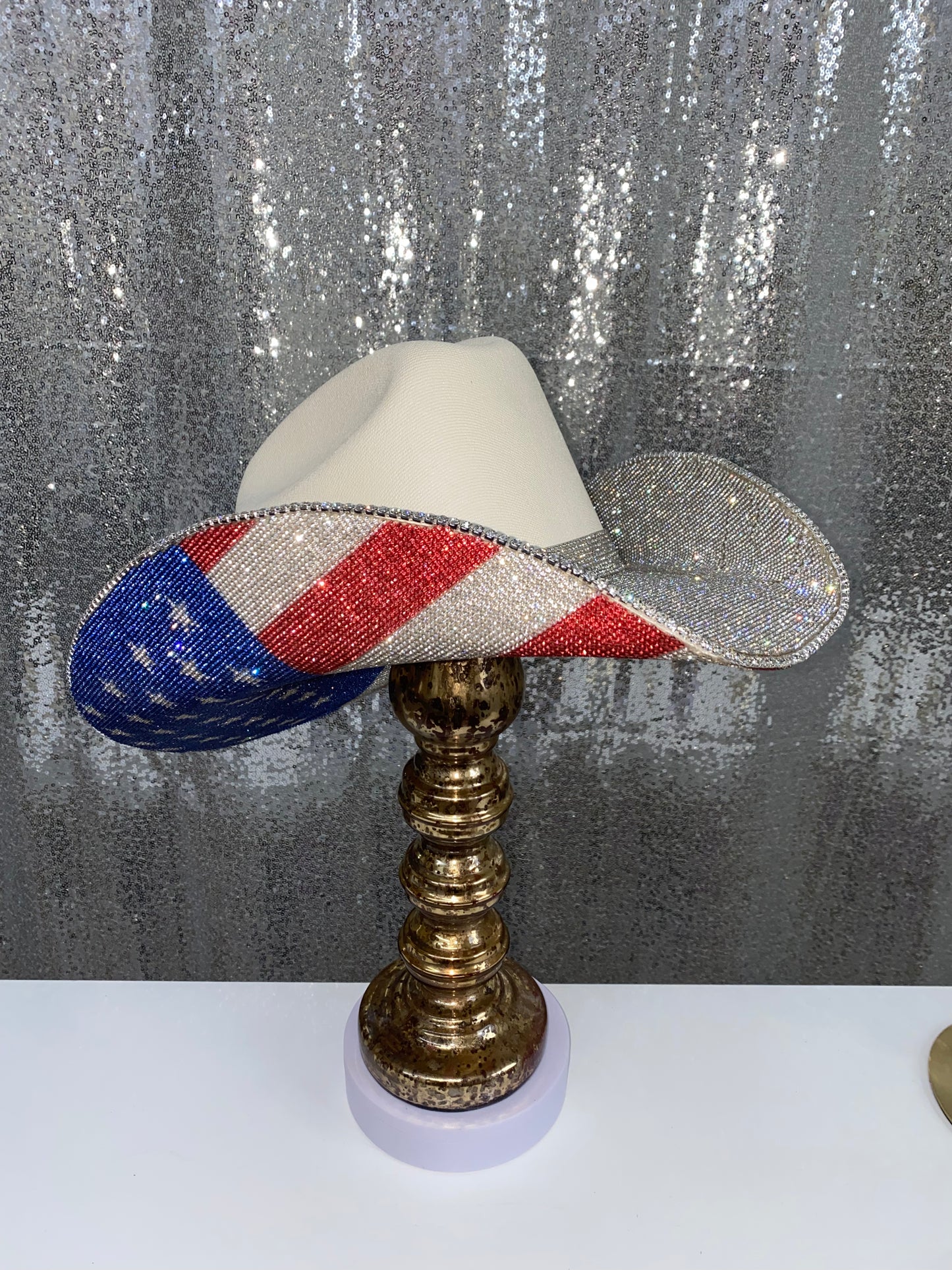 The "America" Hat on Sand Squared Styled Hat