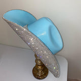 Robins Egg Blue Rhinestone Hat