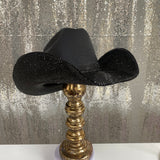 Square shaped "Blacked Out" Hat Style