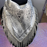 White & Crystal Bandana