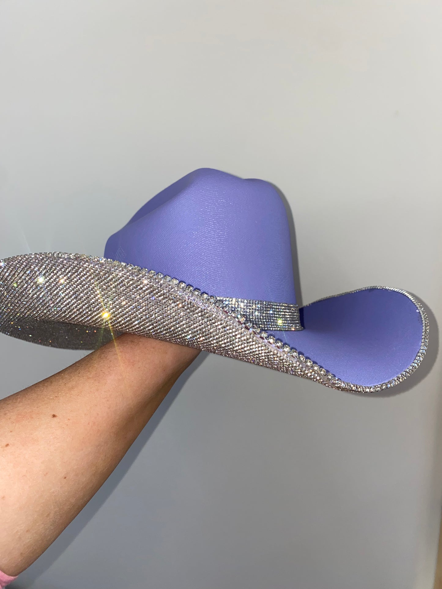 Lavender & Crystal Hat