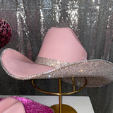 Pink & crystal hat