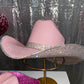 Pink & crystal hat