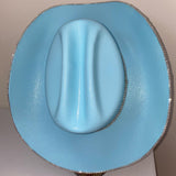 Robins Egg Blue Rhinestone Hat